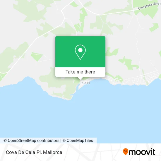Cova De Cala Pi map