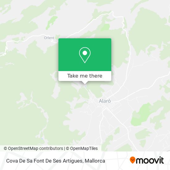 Cova De Sa Font De Ses Artigues map