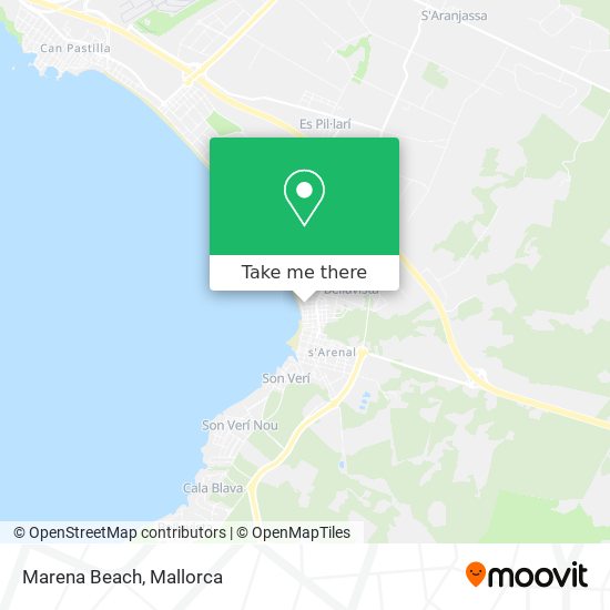 mapa Marena Beach