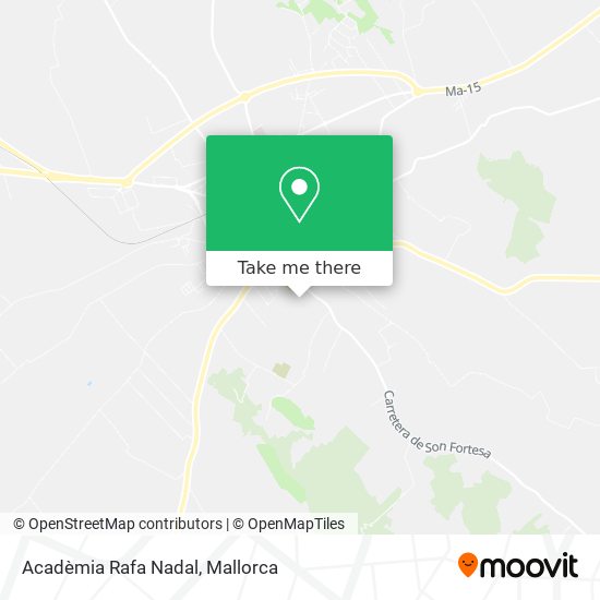 Acadèmia Rafa Nadal map