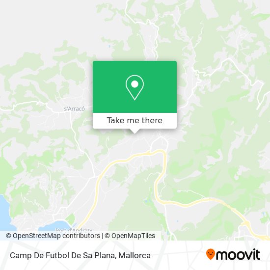 mapa Camp De Futbol De Sa Plana