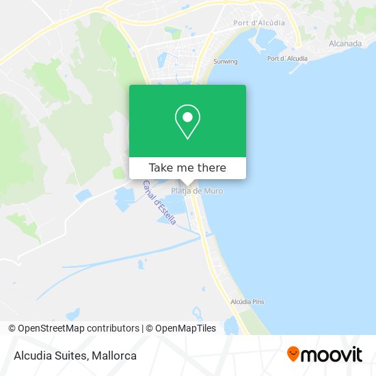 Alcudia Suites map