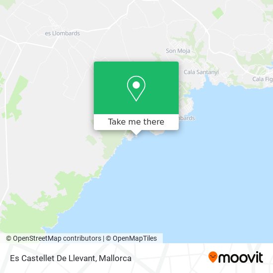 mapa Es Castellet De Llevant