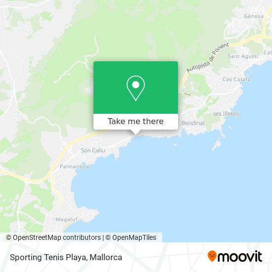 mapa Sporting Tenis Playa