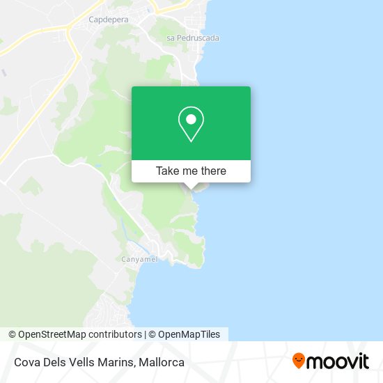 Cova Dels Vells Marins map