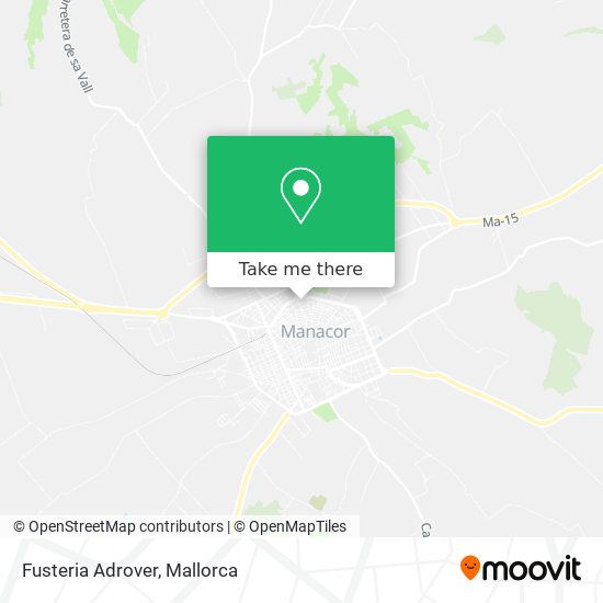 mapa Fusteria Adrover