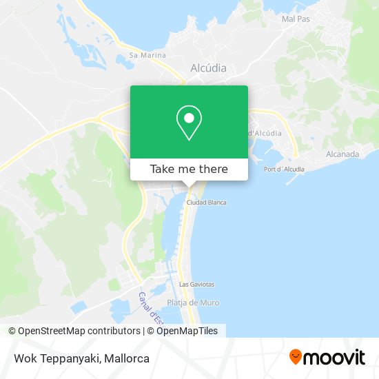Wok Teppanyaki map