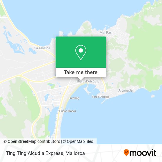 Ting Ting Alcudia Express map