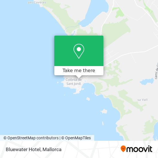 Bluewater Hotel map