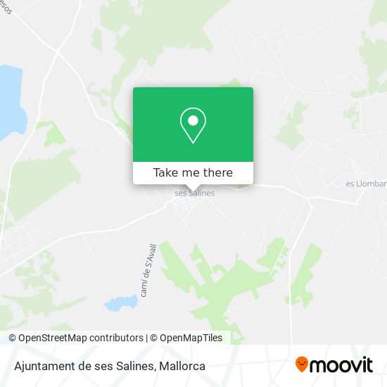 Ajuntament de ses Salines map