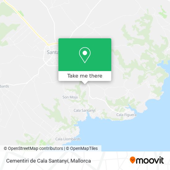 mapa Cementiri de Cala Santanyí