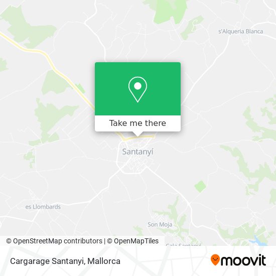 mapa Cargarage Santanyi