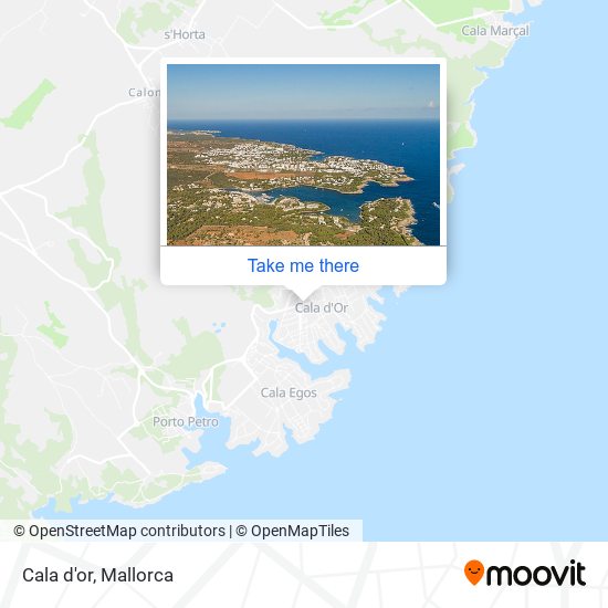 mapa Cala d'or