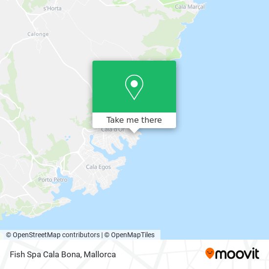 mapa Fish Spa Cala Bona