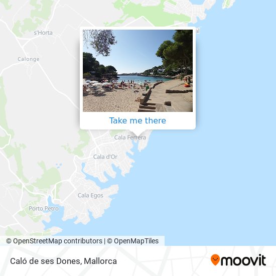 Caló de ses Dones map