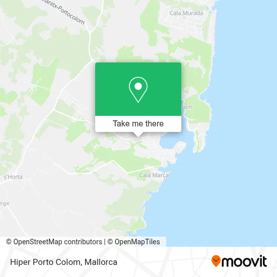 Hiper Porto Colom map