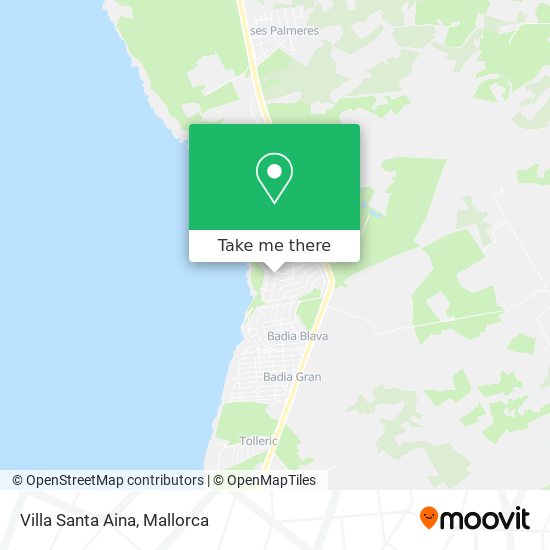 Villa Santa Aina map