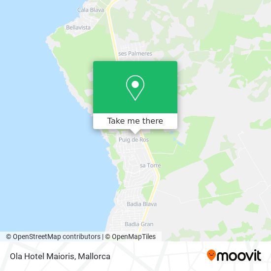 mapa Ola Hotel Maioris