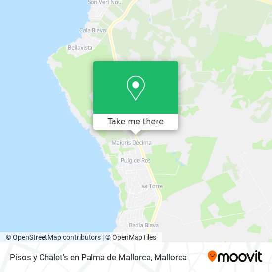 Pisos y Chalet's en Palma de Mallorca map