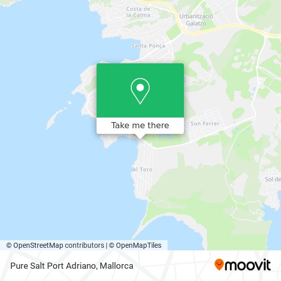 Pure Salt Port Adriano map
