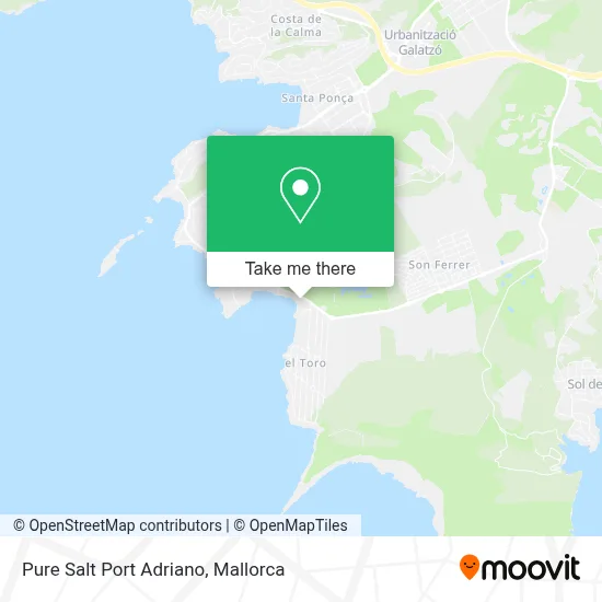 Pure Salt Port Adriano map