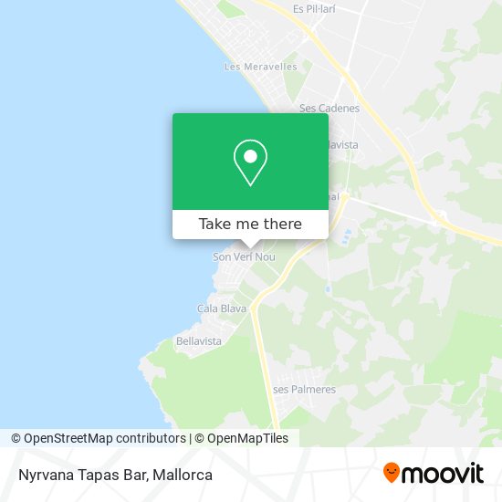 mapa Nyrvana Tapas Bar