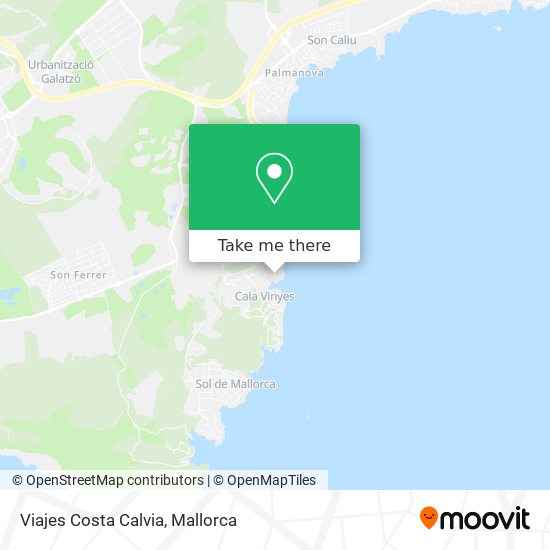 Viajes Costa Calvia map