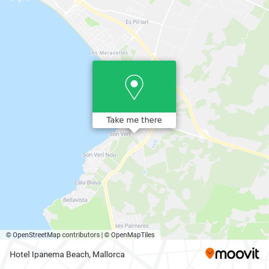 mapa Hotel Ipanema Beach