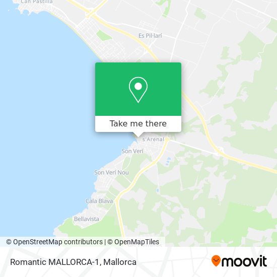 Romantic MALLORCA-1 map