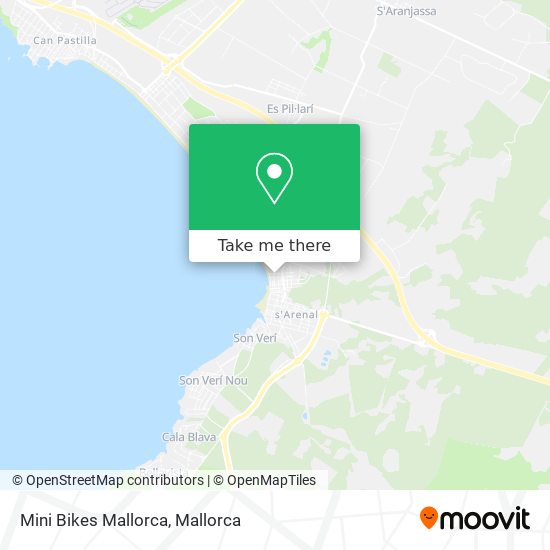 Mini Bikes Mallorca map