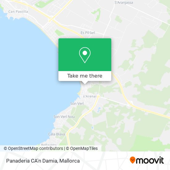 mapa Panaderia CA'n Damia