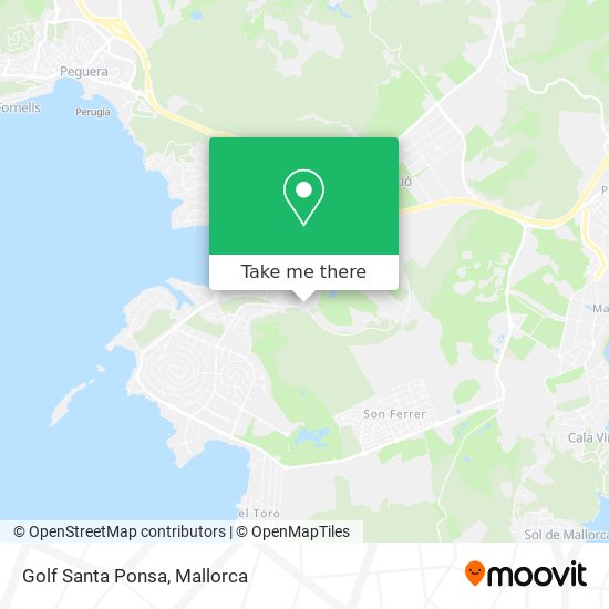 Golf Santa Ponsa map