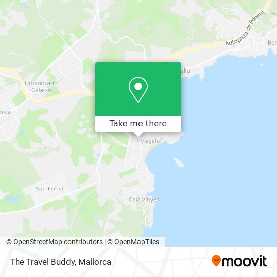 mapa The Travel Buddy
