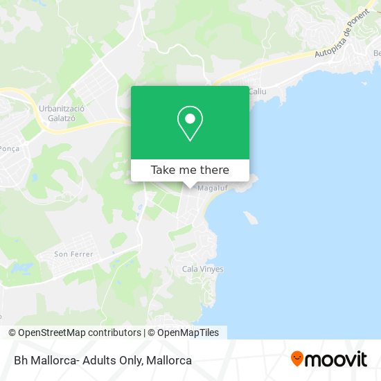 Bh Mallorca- Adults Only map