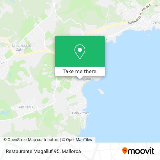 mapa Restaurante Magalluf 95