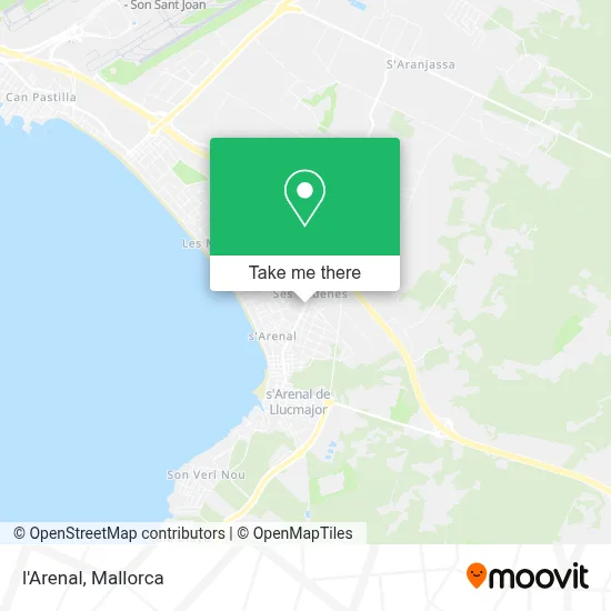 l'Arenal map