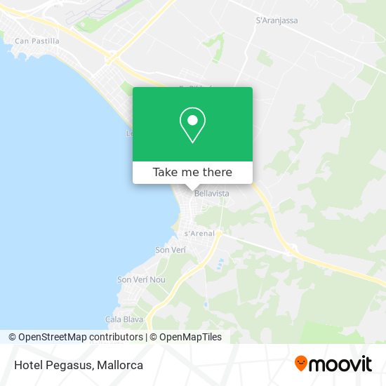 Hotel Pegasus map