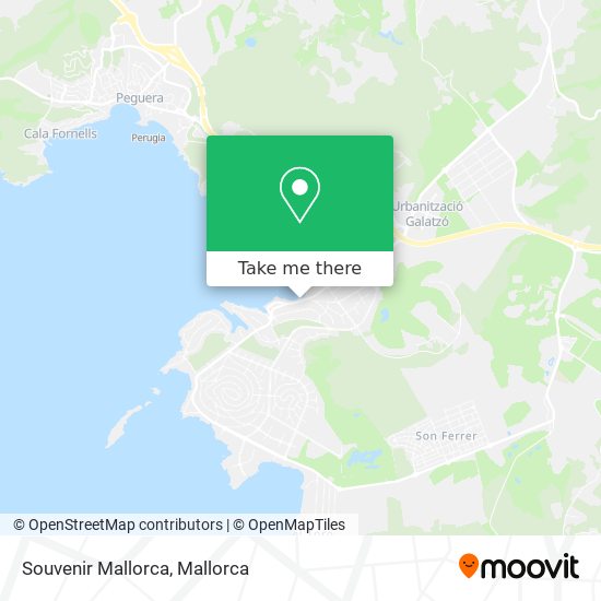 Souvenir Mallorca map