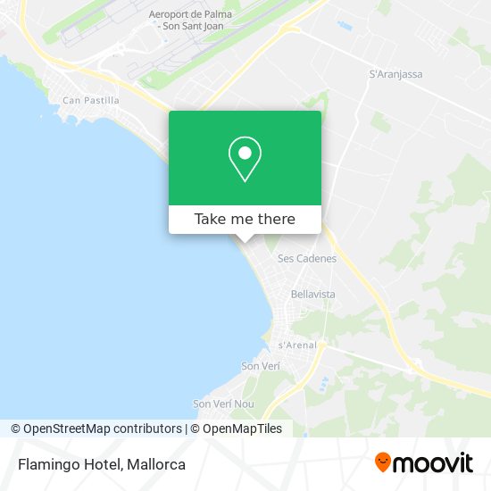 mapa Flamingo Hotel