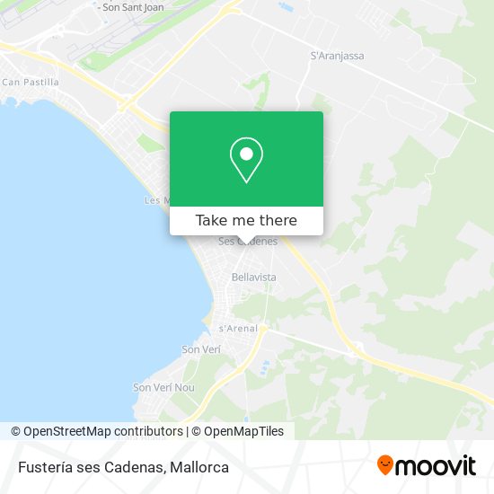 Fustería ses Cadenas map