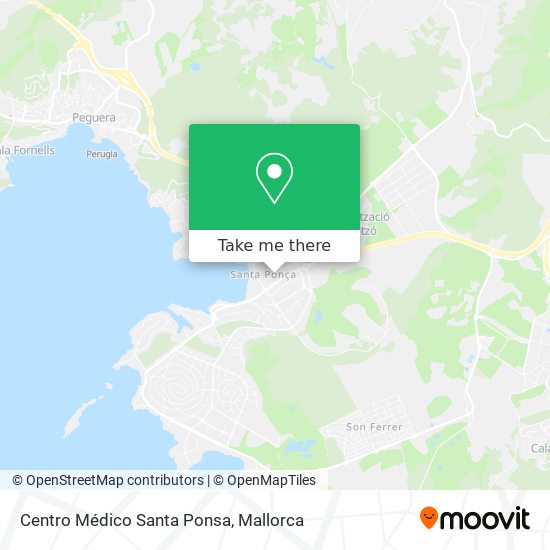 mapa Centro Médico Santa Ponsa