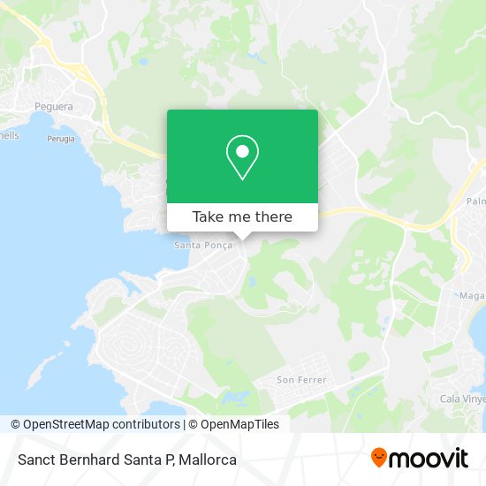 Sanct Bernhard Santa P map