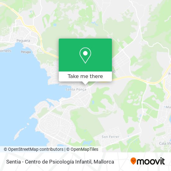 mapa Sentia - Centro de Psicología Infantil