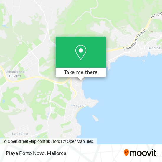 mapa Playa Porto Novo