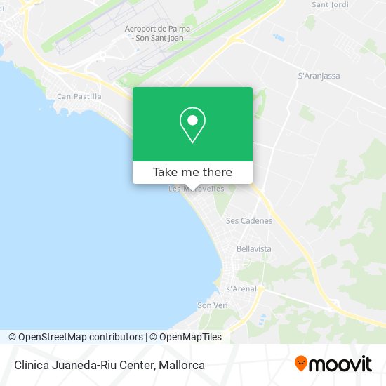 Clínica Juaneda-Riu Center map