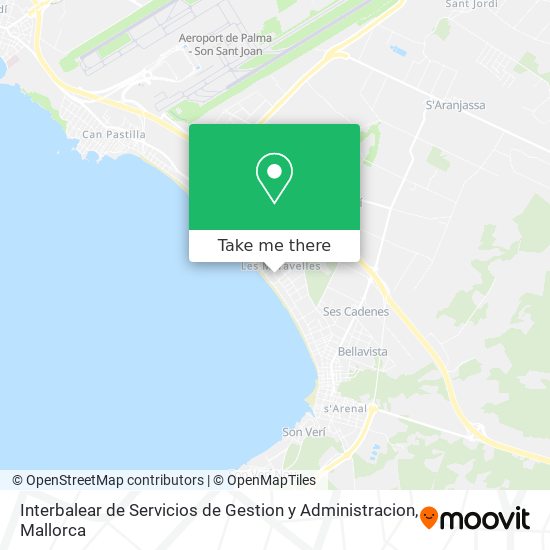 Interbalear de Servicios de Gestion y Administracion map