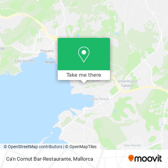 mapa Ca'n Cornut Bar-Restaurante