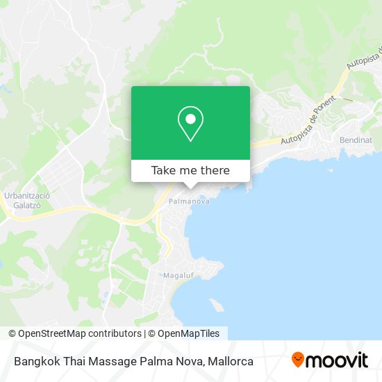 Bangkok Thai Massage Palma Nova map