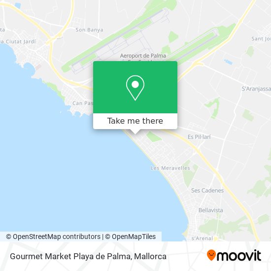 mapa Gourmet Market Playa de Palma