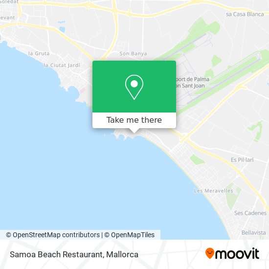 mapa Samoa Beach Restaurant